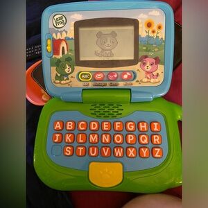 Green and Blue Kids Learning Laptop